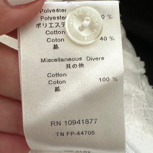 Anne Fontaine Floral Applique Shirt - Picture 8 of 8